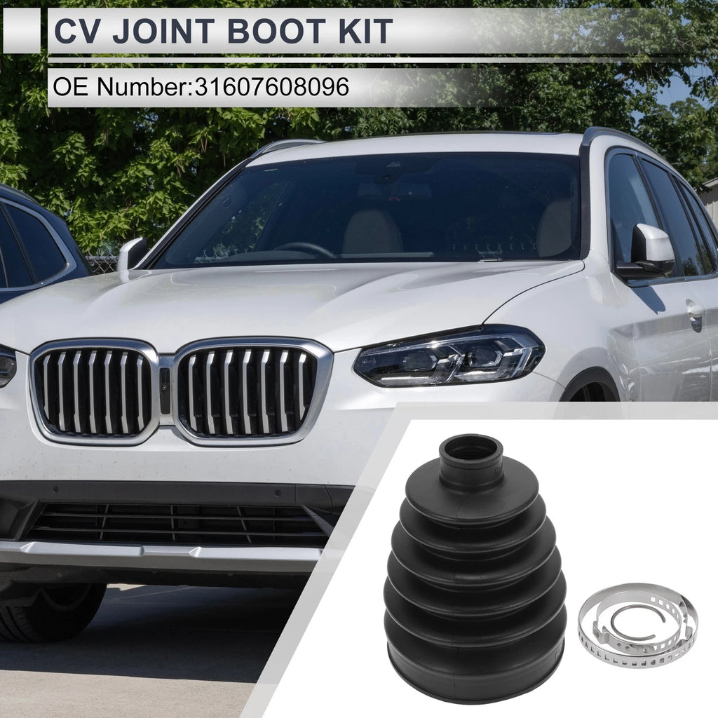 Outer CV Joint Boot Kit with Clamps for BMW X3 (2011–2017) 31607608096