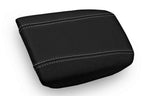 Leather Console Lid Armrest Cover for Volvo S80 (1999–2006) Black Gray Stitch