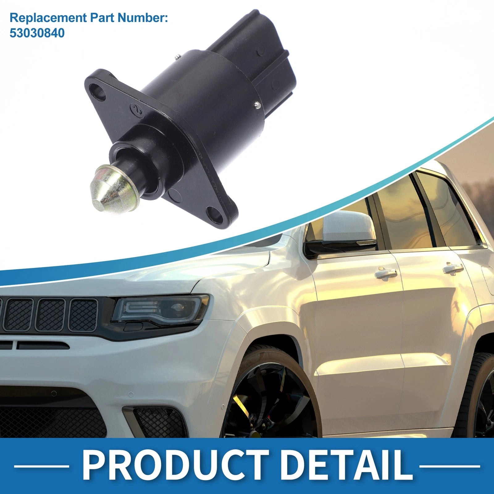 Idle Air Control Valve for Jeep Grand Cherokee 4.0L (1999–2001) No. 53030840