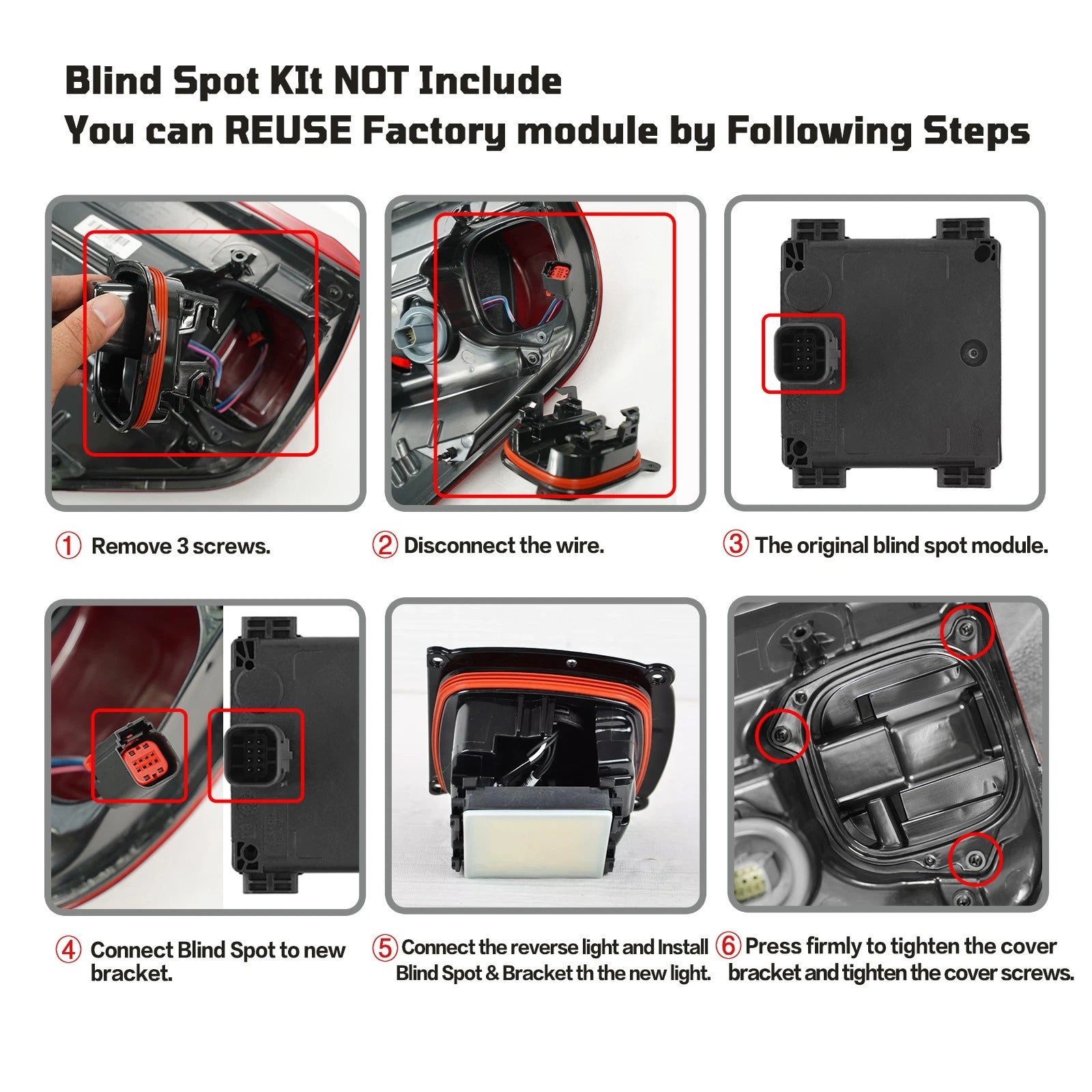 LED Tail Light Brake Lamp Right for Ford F-150 (2024–2026) W/BLIS