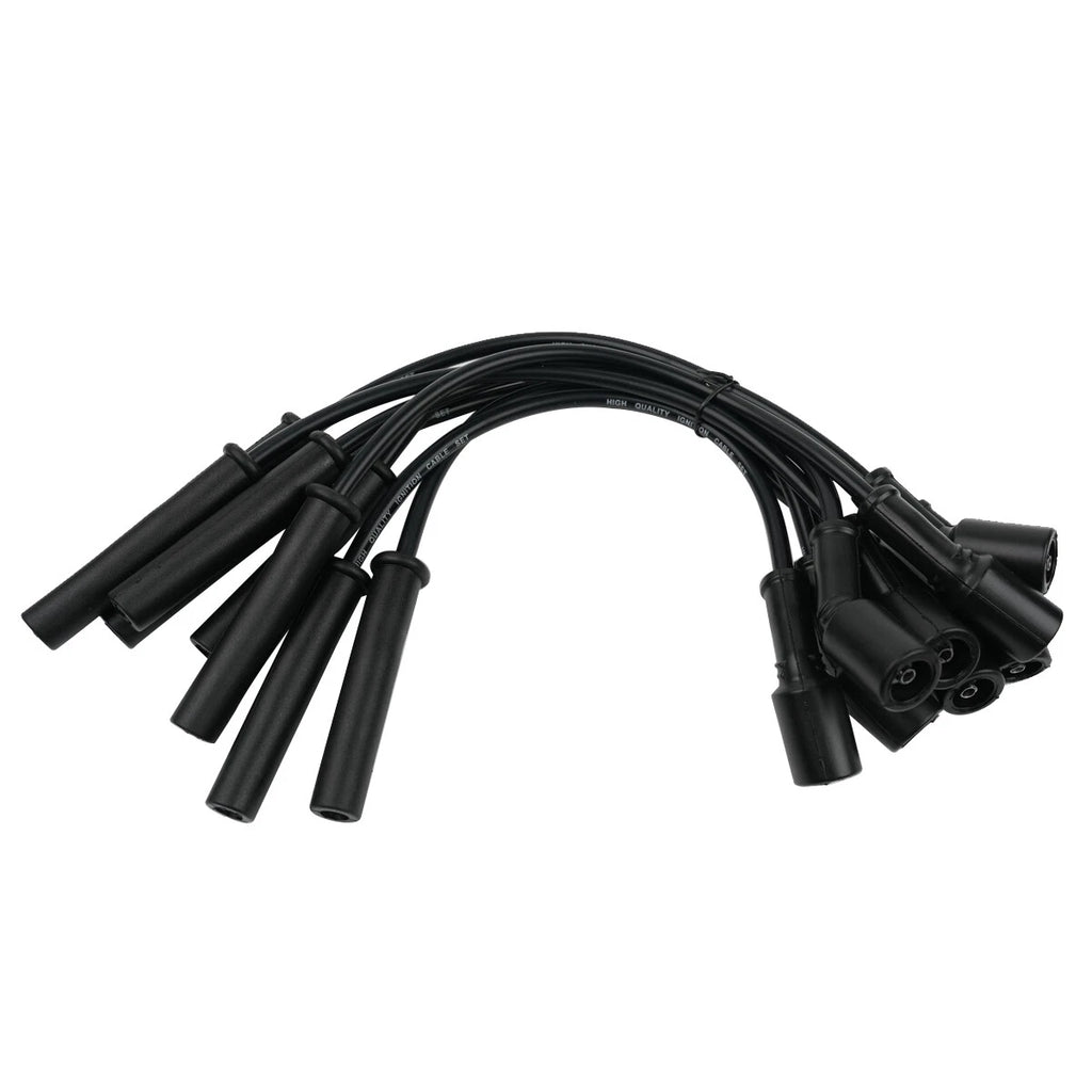 8 Spark Plugs + 16 Wires for Dodge Ram 1500, Dakota, Jeep, Chrysler Aspen (2002–2009)