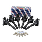 Set of 6 Ignition Coils & 6 Spark Plugs for BMW 2.8 L6 M52 (1995–2000)