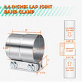 2X 2.5" Stainless Steel Catback Exhaust Lap Joint Band Clamps for Universal