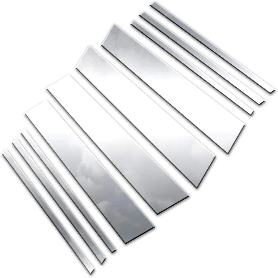 Luxury FX Polished Pillar Post Trim Kit for Volkswagen Tiguan (2018–2023)