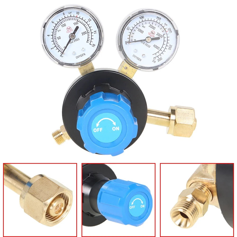 Dual Welding Gas Gauges for Universal Use