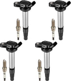 Set of 4 Iridium Spark Plugs for Toyota Prius Corolla Matrix (2001–2023)