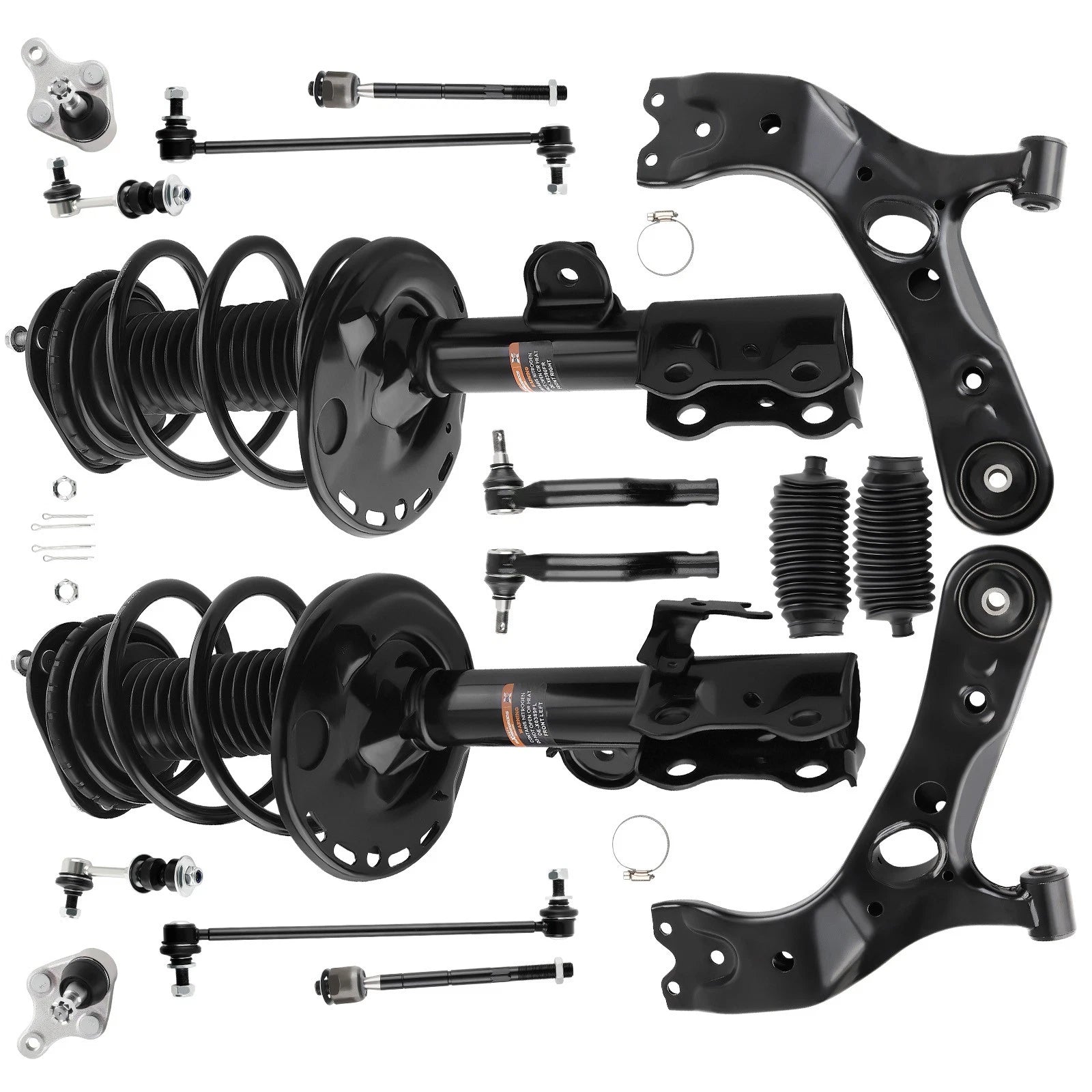 Front Struts w/ Coil Spring Control Arms for Toyota RAV4 (2006–2012)