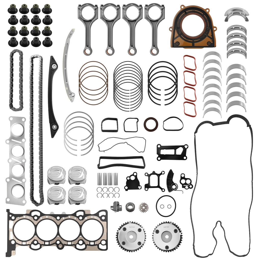 Complete Engine Rebuild Kit with Timing Chain & VVT Gears for Jaguar XF XE (2016–2020)