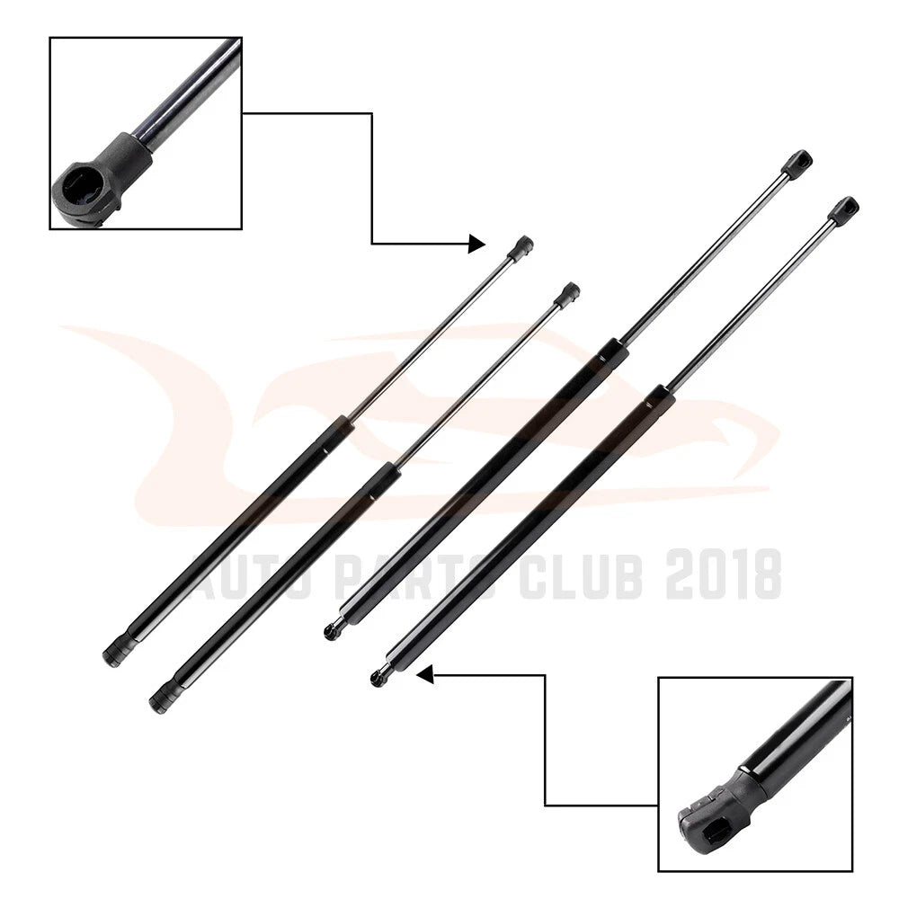 Set of 2 Tailgate & Hood Lift Supports for Lexus RX350 RX450h (2010–2015)
