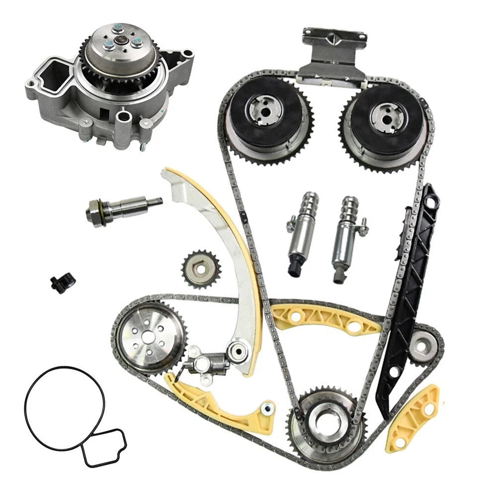 Timing Chain Kit, VVT Gears & Water Pump for GMC Chevy Equinox Buick 2.2L 2.4L (2005–2017)