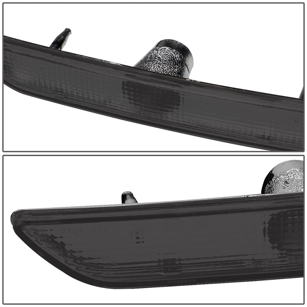 Smoked Pair Front Bumper Side Marker Light Signal Lamps for Ford Mustang (2010–2014)