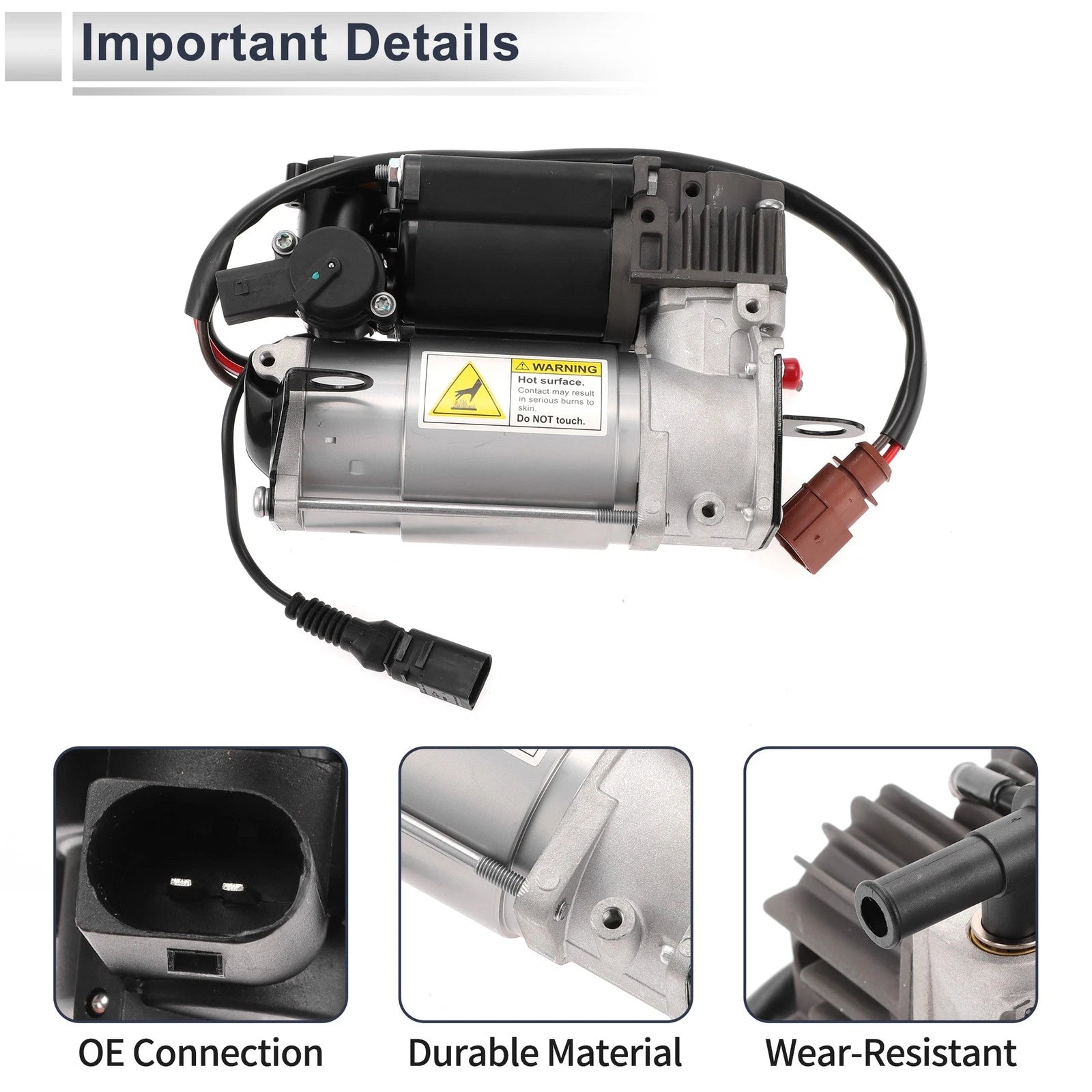 Air Suspension Compressor for Audi A6 (2005–2011)