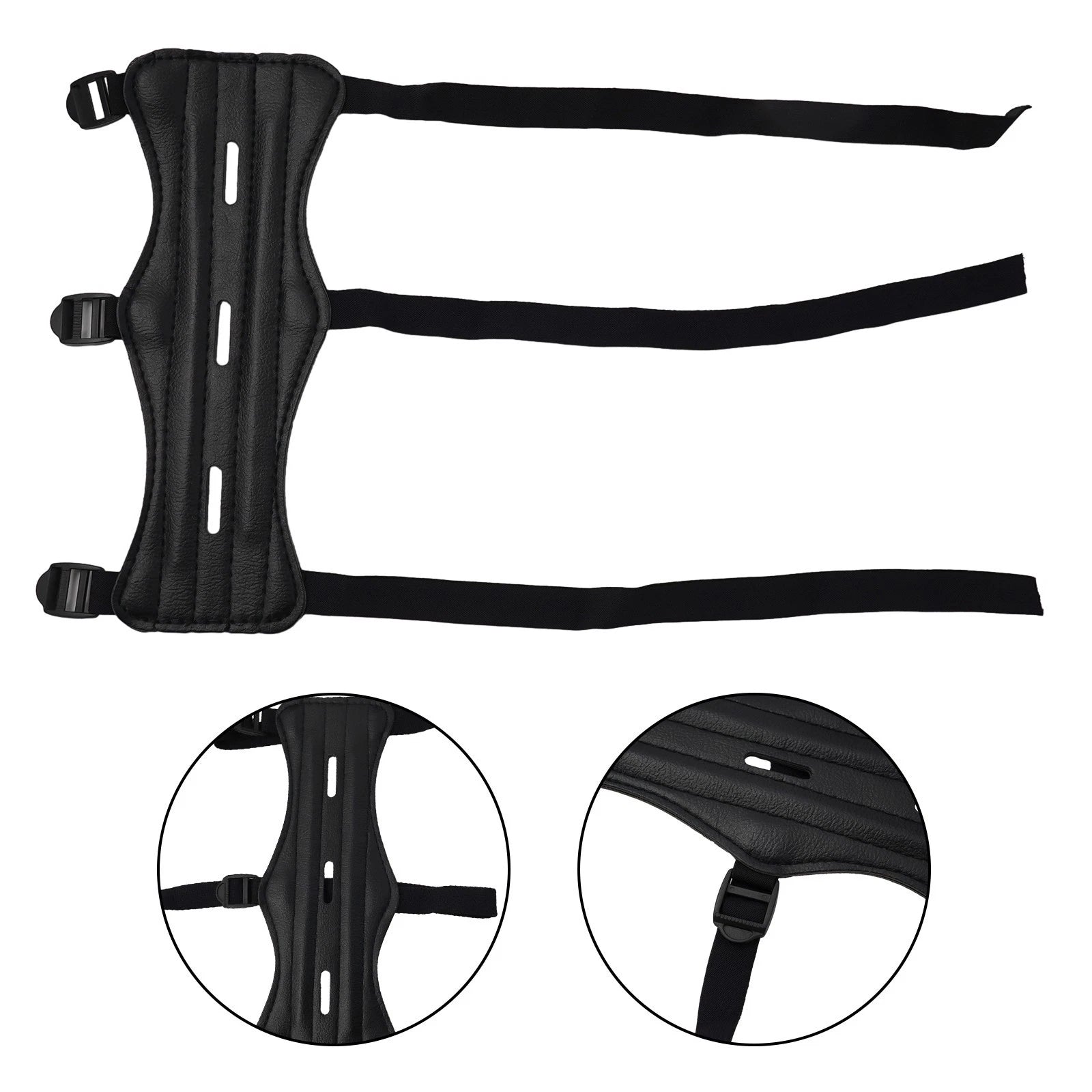 Arm Guard for Bow and Arrow Equipment (Extended Holes)