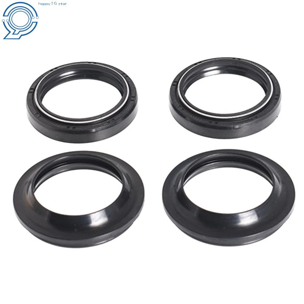 Set of 2 Front Fork Damper Shock Absorber Seals for Motorcycles