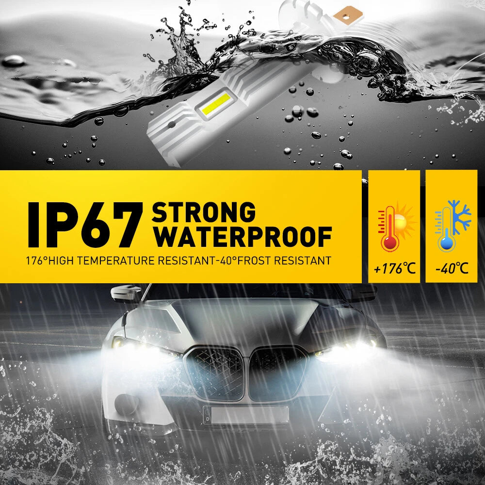 2X H1 LED Headlight Bulbs for Make Model (YYYY–YYYY)