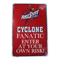 Iowa State Cyclone Fanatic Sign 12"x8"