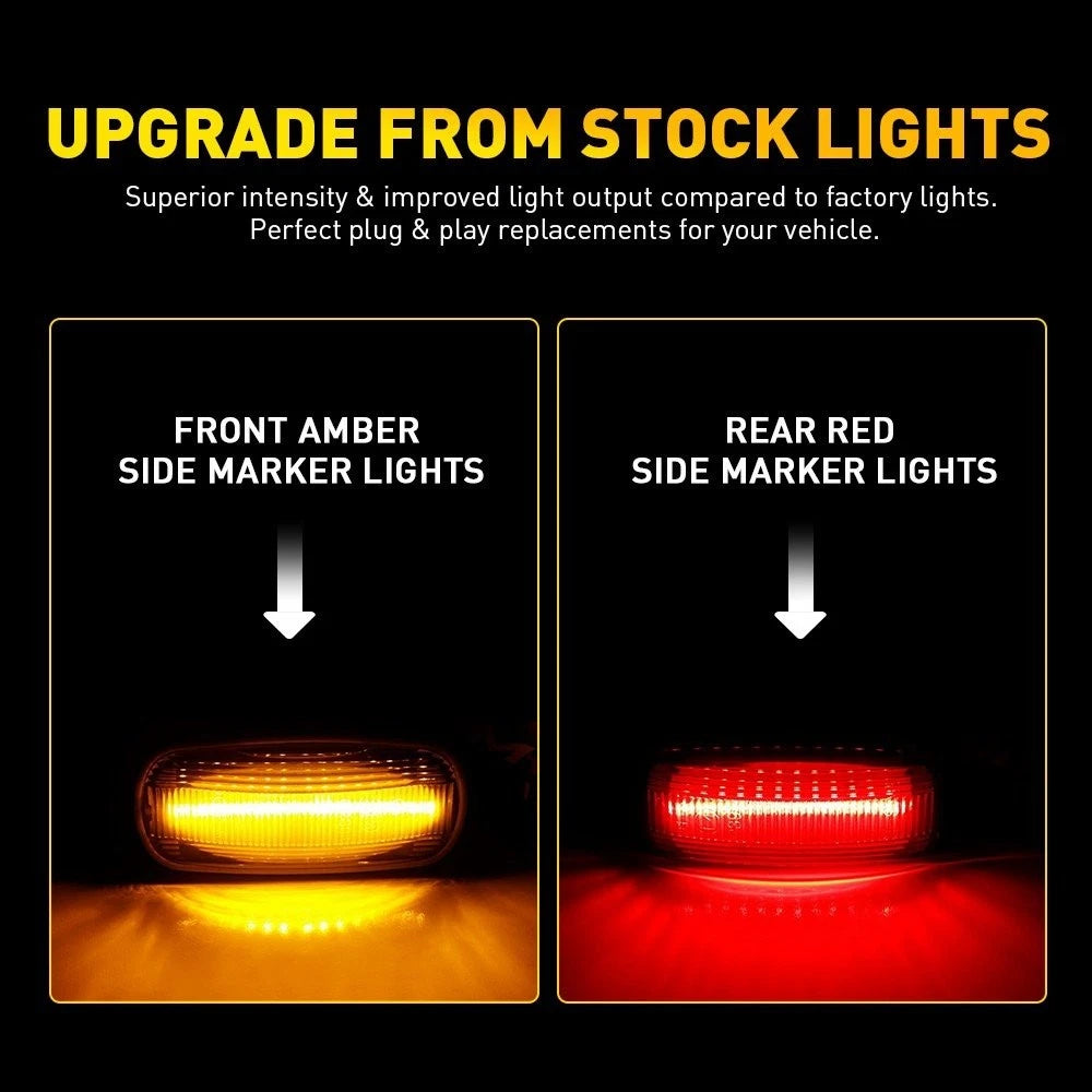 Smoke Fender Side Marker Lights for Dodge Ram 2500 3500 (2004–2009)