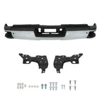 Chrome Rear Bumper Assembly for Chevy Silverado GMC Sierra 2500 3500HD (2015–2019)