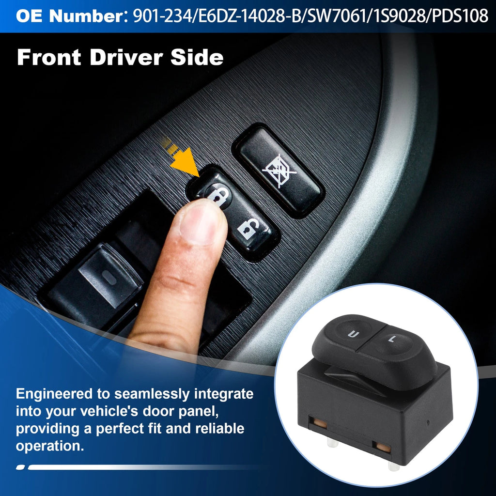 Front Driver Side Door Lock Switch 901-234 for Ford F-150 F-250 F-350 (1991–1996)