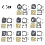 Set of 8 Carburetor Repair Kits for Husqvarna 362 365 371 372 Zama RB-60