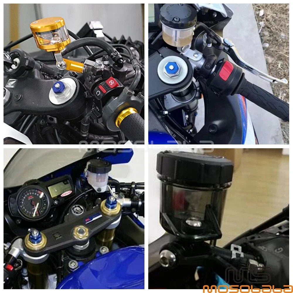 Plastic Front Brake Fluid Reservoir Tank for Suzuki GSXR 750 1000 SV650 (2001-2023)