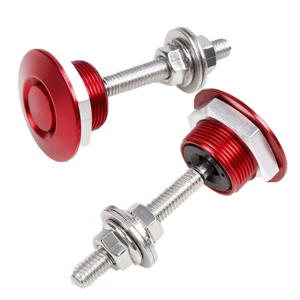 2X Push Button Quick Release Hood Pins for Universal Cars