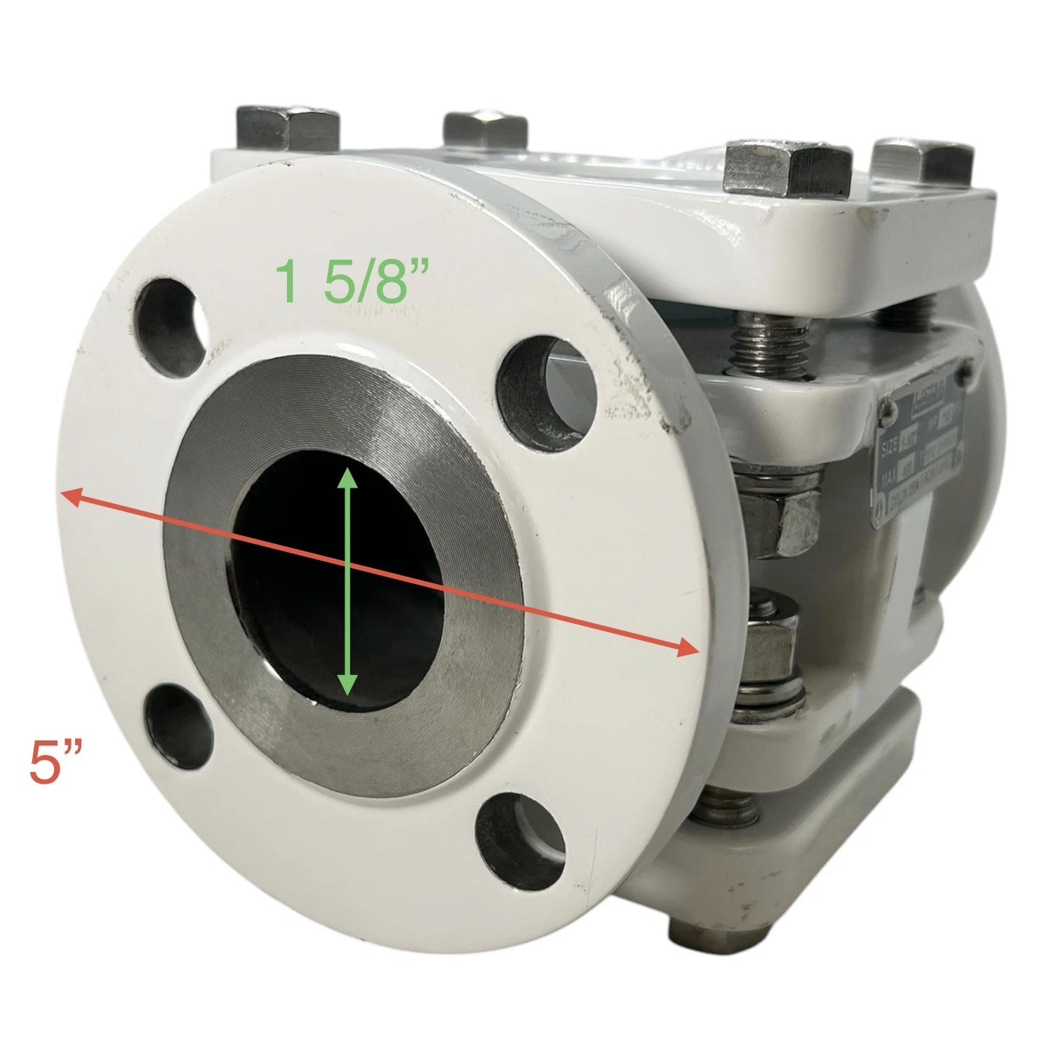 Flanged Borosilicate Sight Glass Assembly for LJ Star GYLON (3504-T-BORO-316SS)