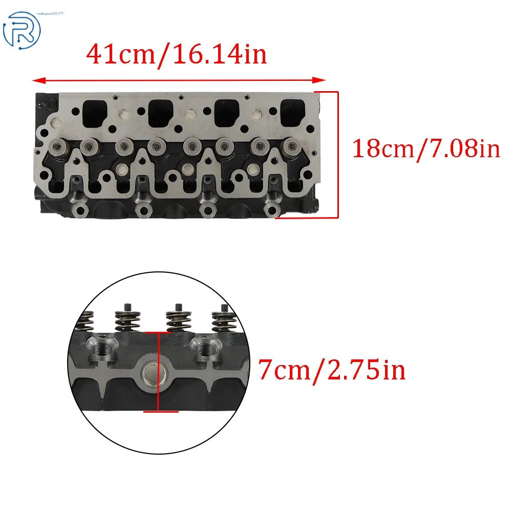 Cylinder Head and Gasket Kit for Perkins 404D-22T