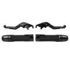 Black Extendable Brake Clutch Levers Grips Set for Suzuki GSR750 (2011-2016)