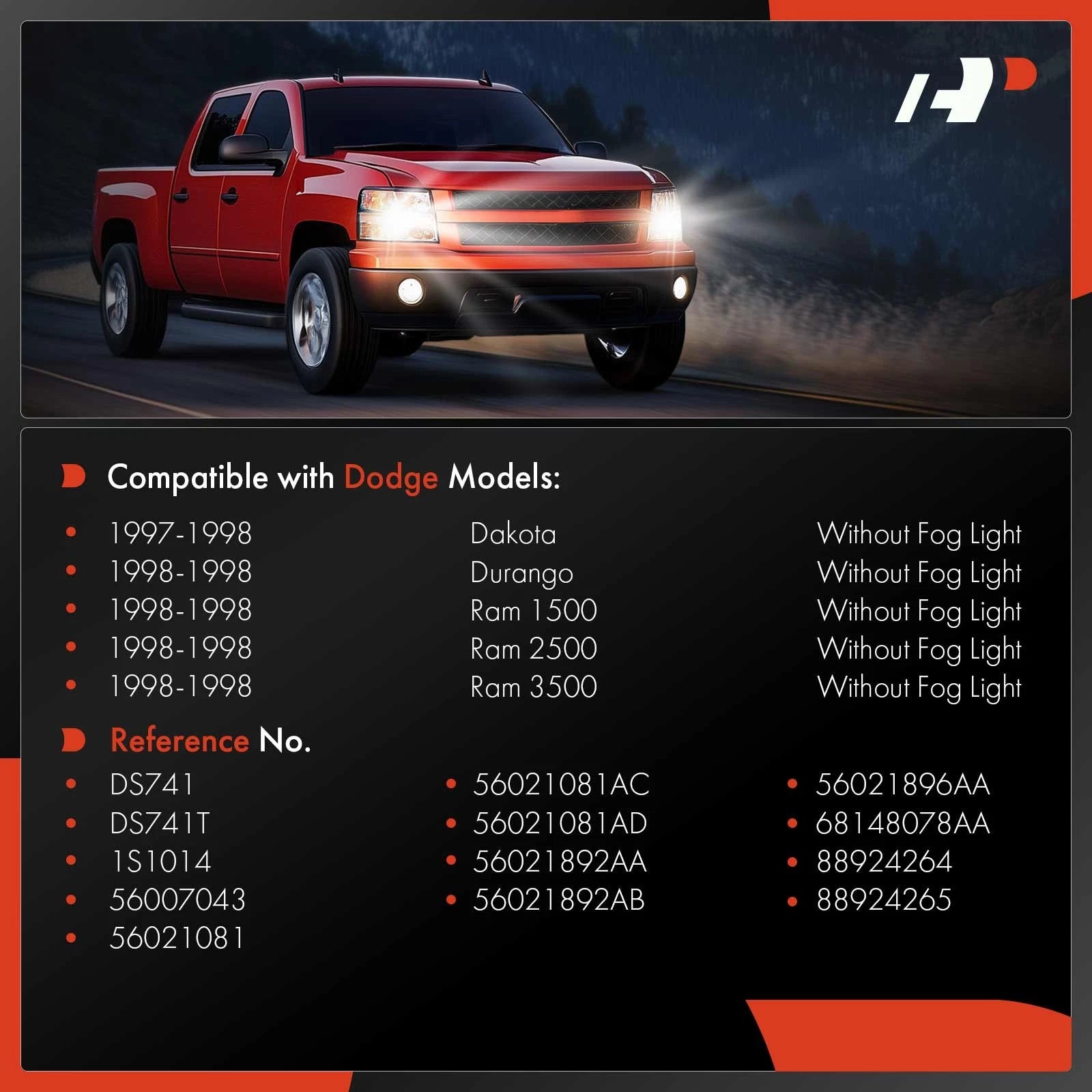 Headlight Switch for Jeep Cherokee (1994–1996) and Dodge Dakota/Ram 1500/2500