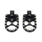 Black MX Style Rear Foot Pegs for Harley Softail Fat Bob Low Rider (2018-2023)