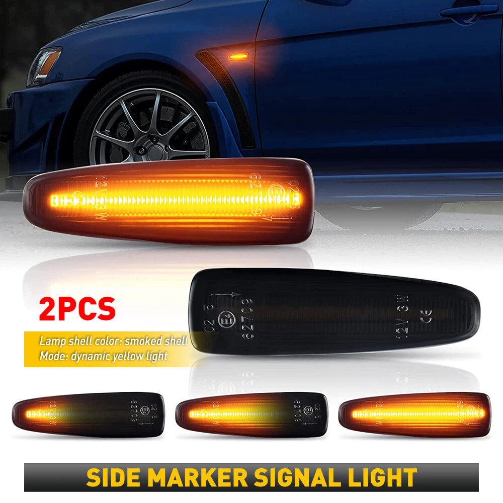 2X Fender Lamp Marker Side Signal Lights for Mitsubishi Lancer (2011–2017)