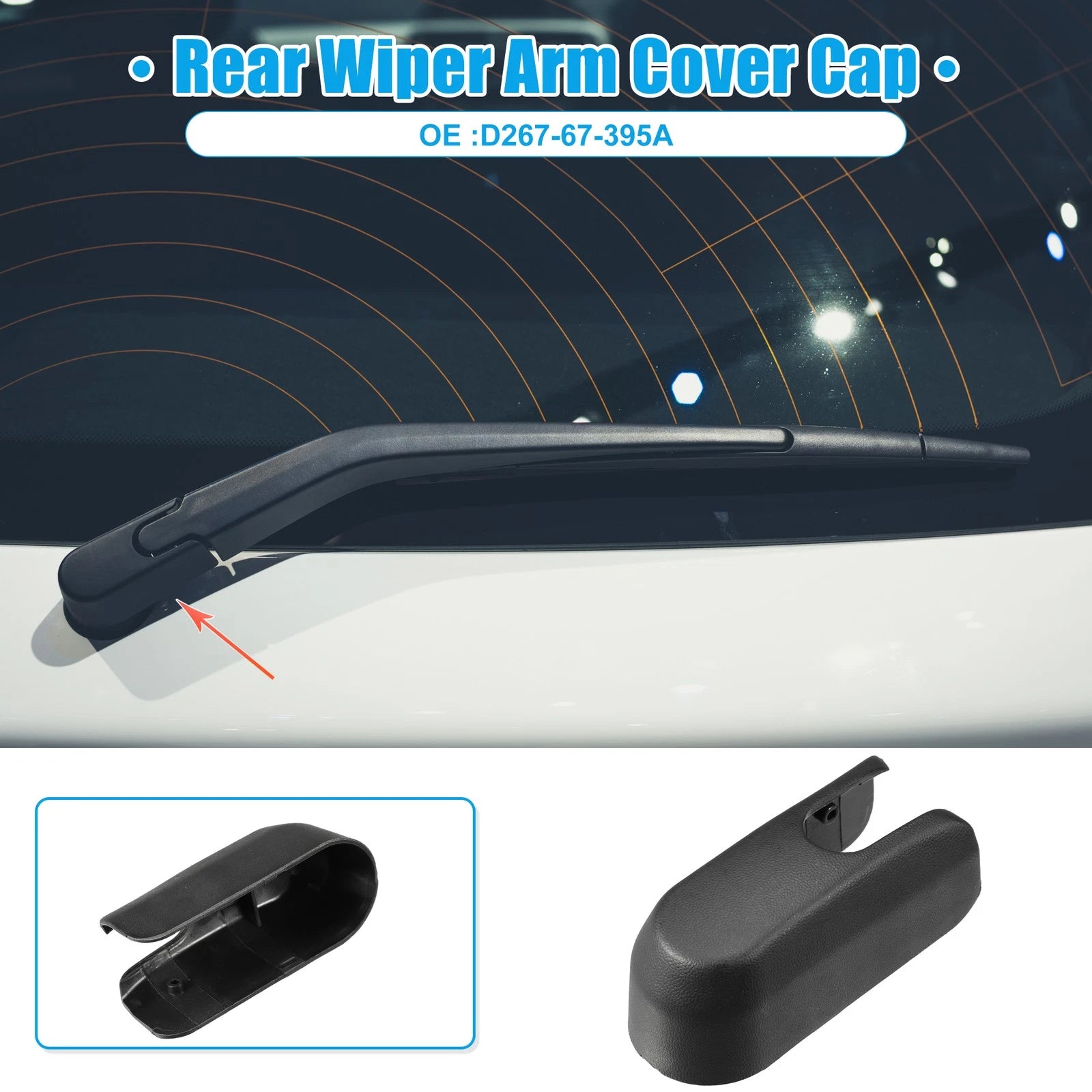 Wiper Arm Cover Cap for Mazda 6 Estate (2002–2007) D267-67-395A