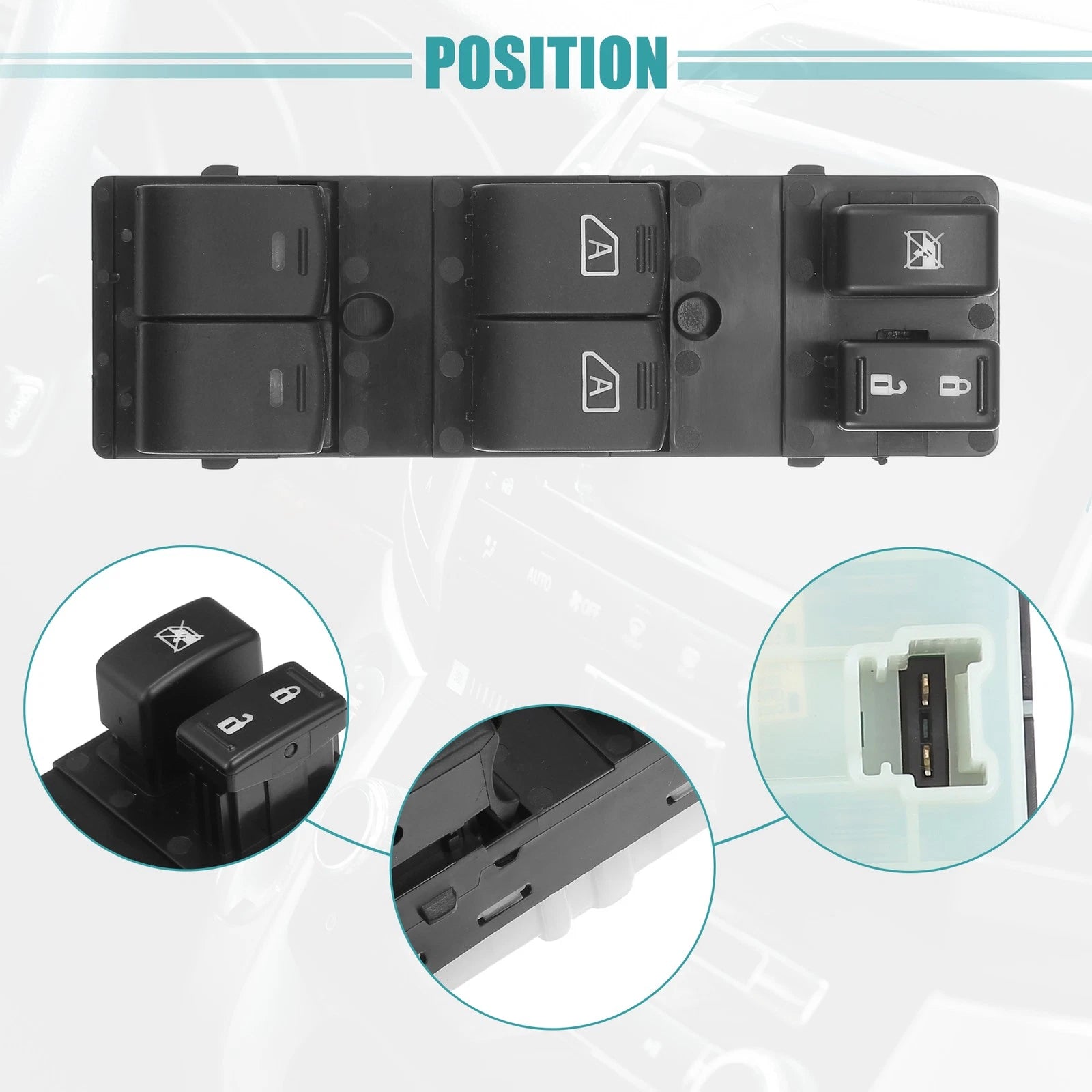 Power Window Switch Control for Nissan Maxima (2016–2023)