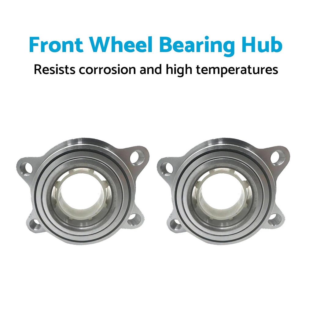 2X Front Wheel Bearing Hub for Nissan Elgrand E51 (2002–2010) ABS
