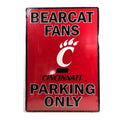 Cincinnati Bearcats Parking Sign 12 x 18