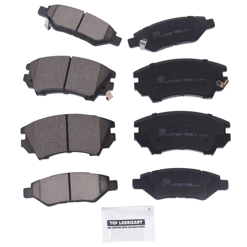 Set of 4 Premium Ceramic Brake Pads for Chevrolet Camaro (2010–2015)