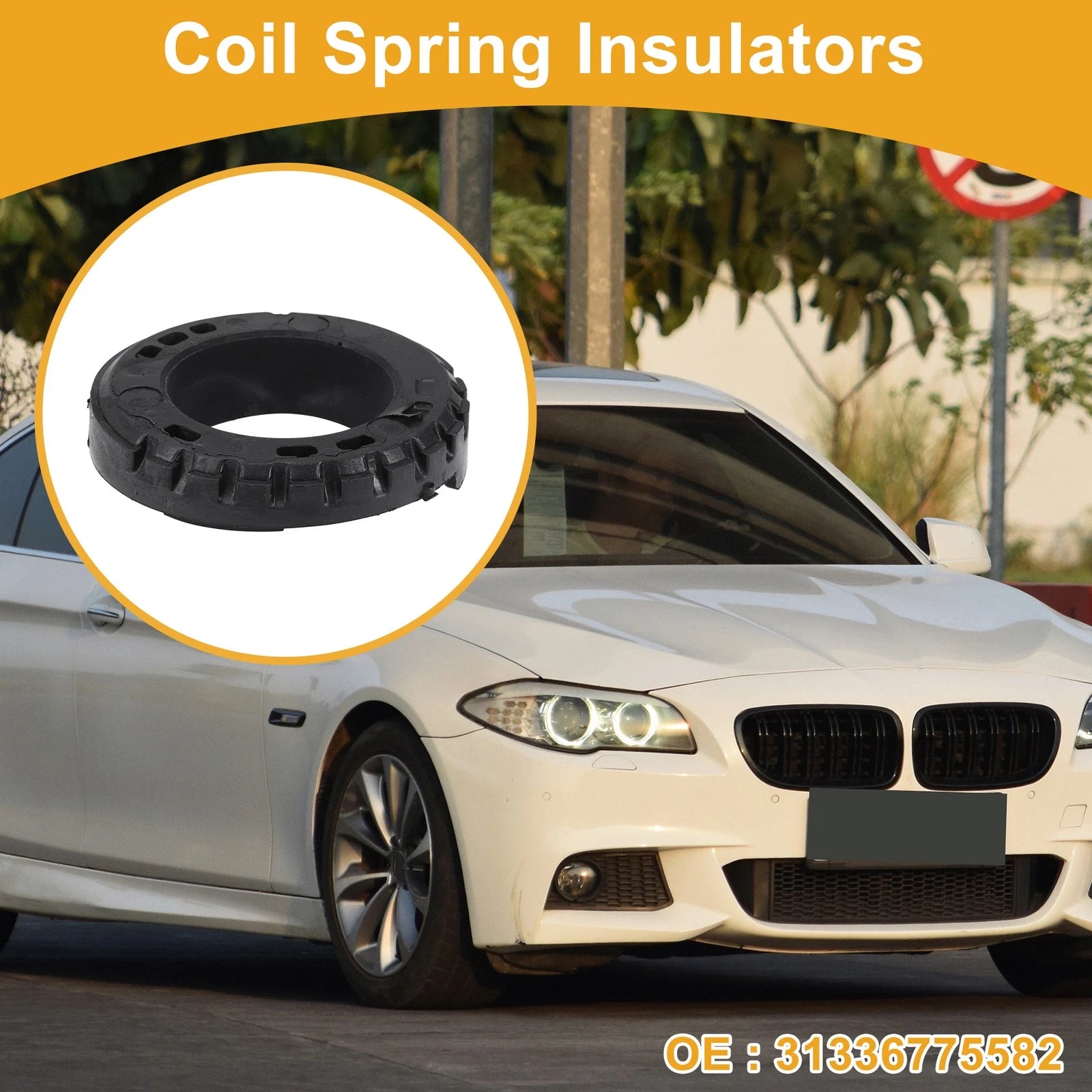 Lower Coil Spring Insulator No. 31336775582 for BMW F06 (2014–2018) Rubber