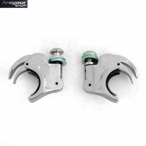 Chrome 39mm Windshield Clamps for Harley Dyna Sportster XL 883 1200 (1991–2023)