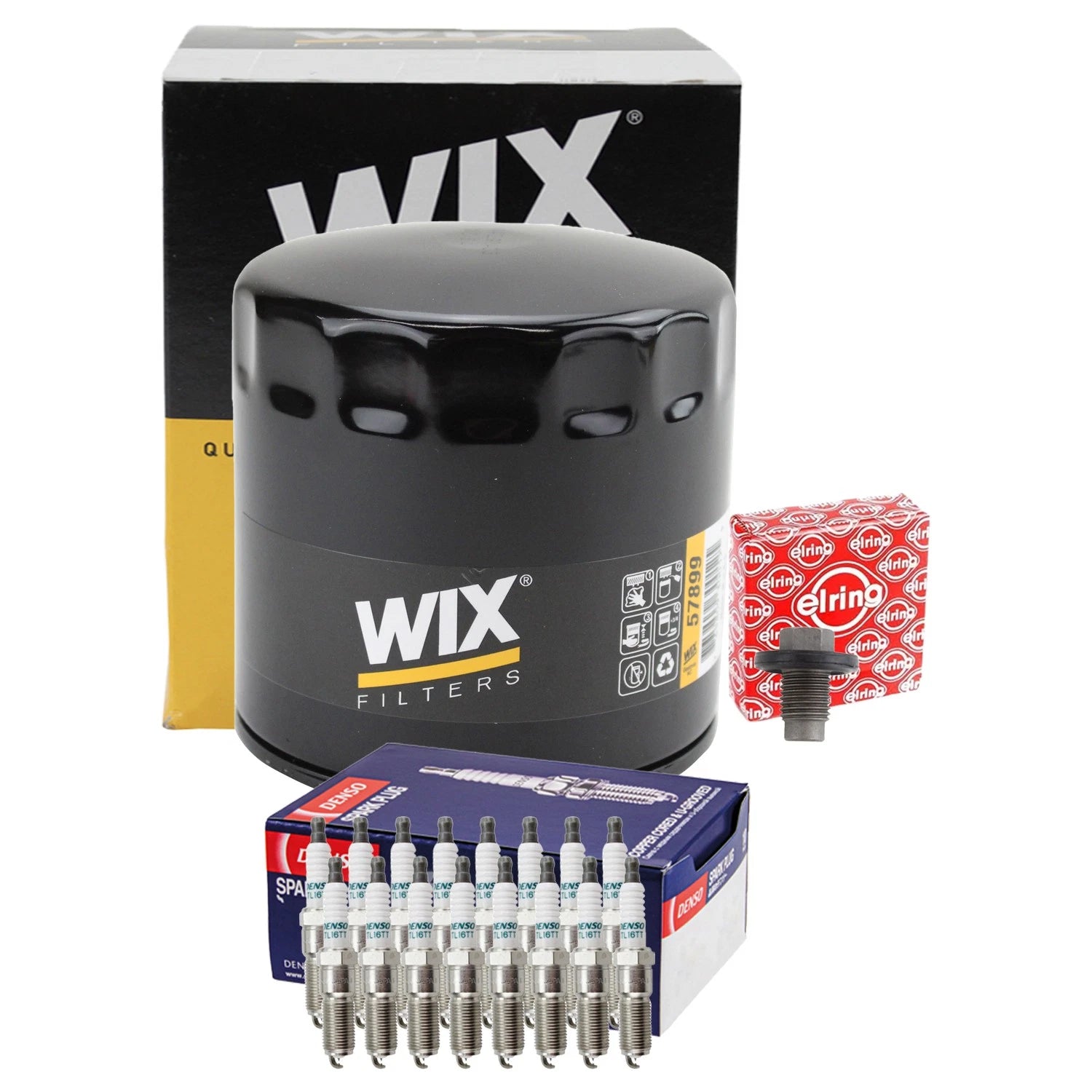 Wix Engine Oil Filter & Denso 16 Iridium TT Spark Plugs for 300 Commander (2006–2010)