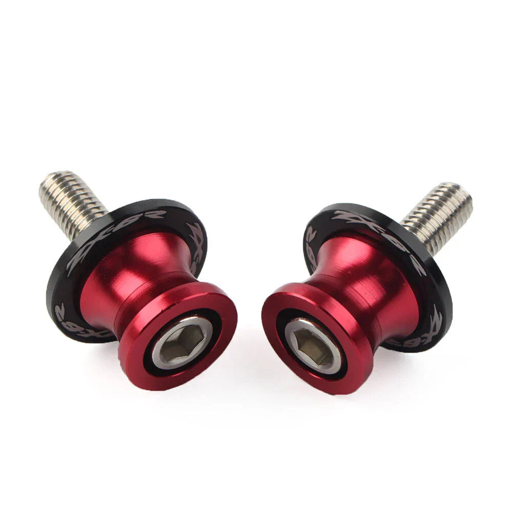 8MM Red Swingarm Spools Slider Stand Screws for KAWASAKI ZX6R (2012-2021)