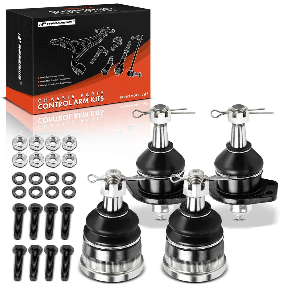 Set of 4 Front Upper and Lower Ball Joints for Chevrolet GMC Buick Isuzu