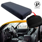 Center Console Armrest Cover for Dodge Nitro (2007–2011) Black Leather