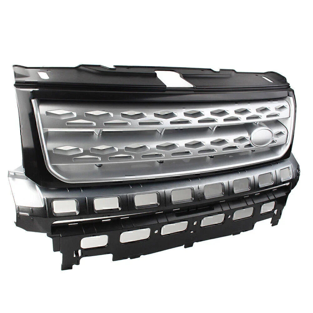 ABS Silver Front Grille Bumper Mesh for Land Rover Freelander 2 (2010-2016)