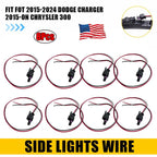 8X Side Marker Light Wiring Harness Connector for Dodge Charger (2015–2024)