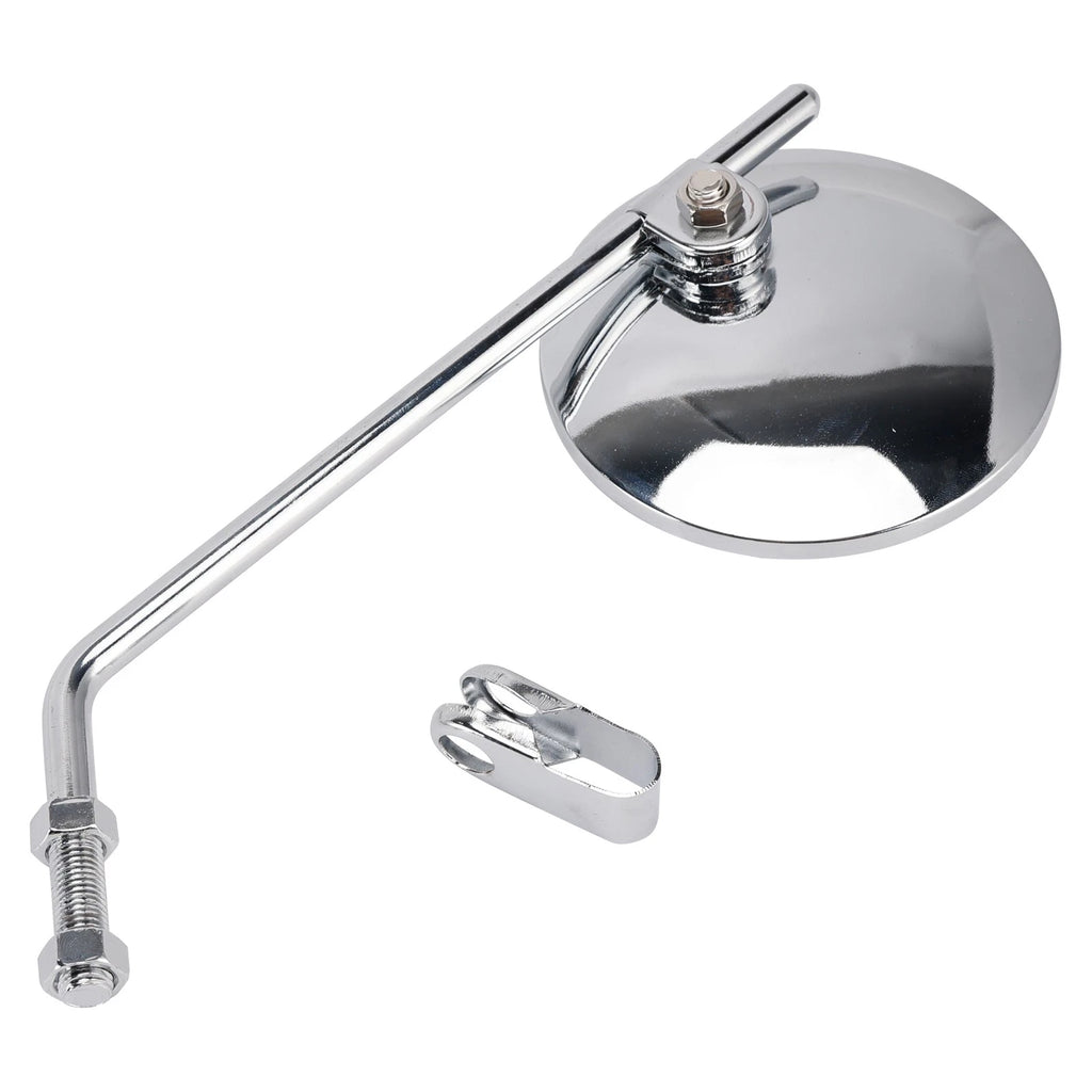 Pair Chrome Clamp On Mirrors for Motorcycle (7/8" Handlebar Mount)