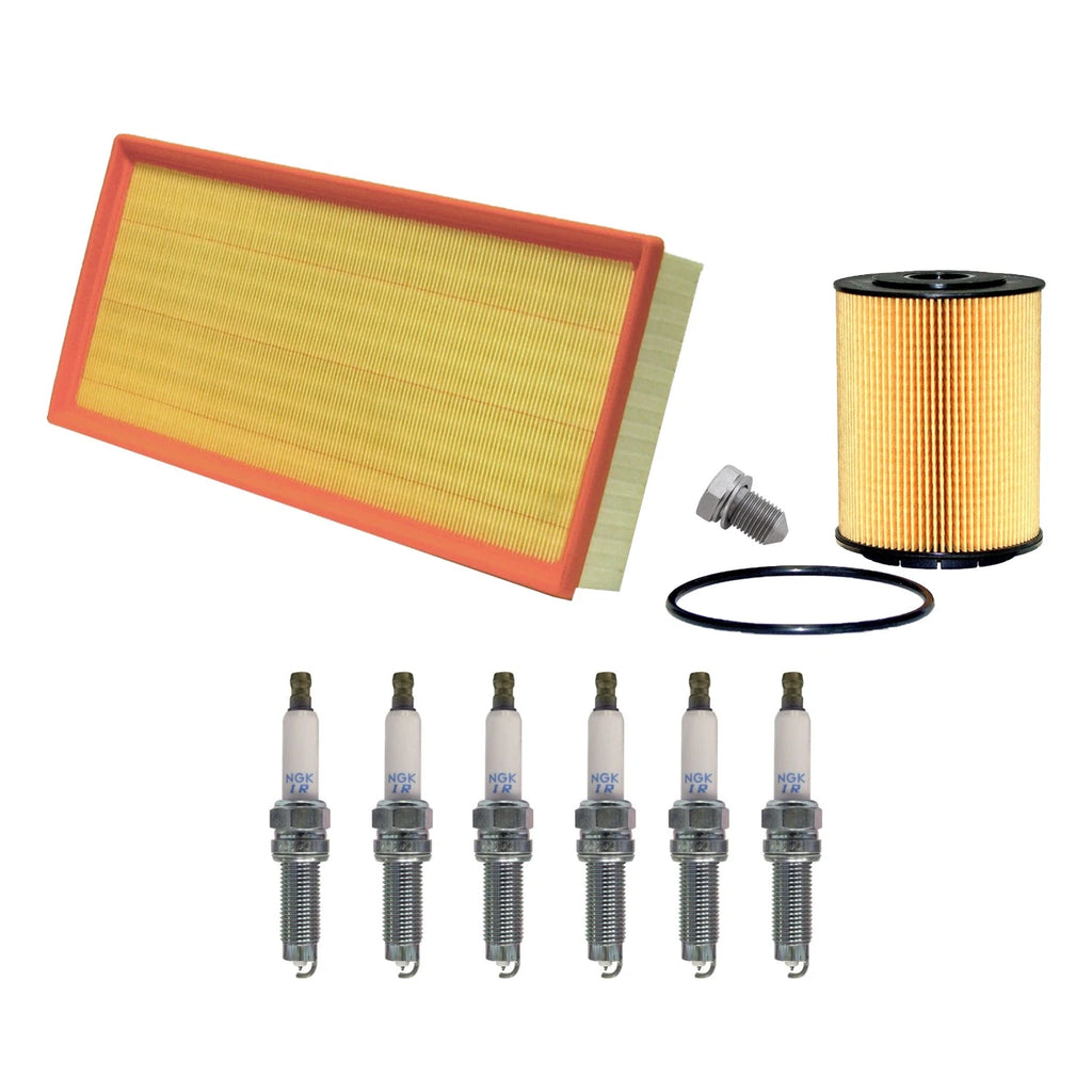 Wix Air Oil Filters & NGK Spark Plugs Kit for Cayenne Q7 Touareg (2003–2010)