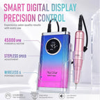 Nail Drill Machine 45000 RPM Rechargeable Lightweight for Extended Use