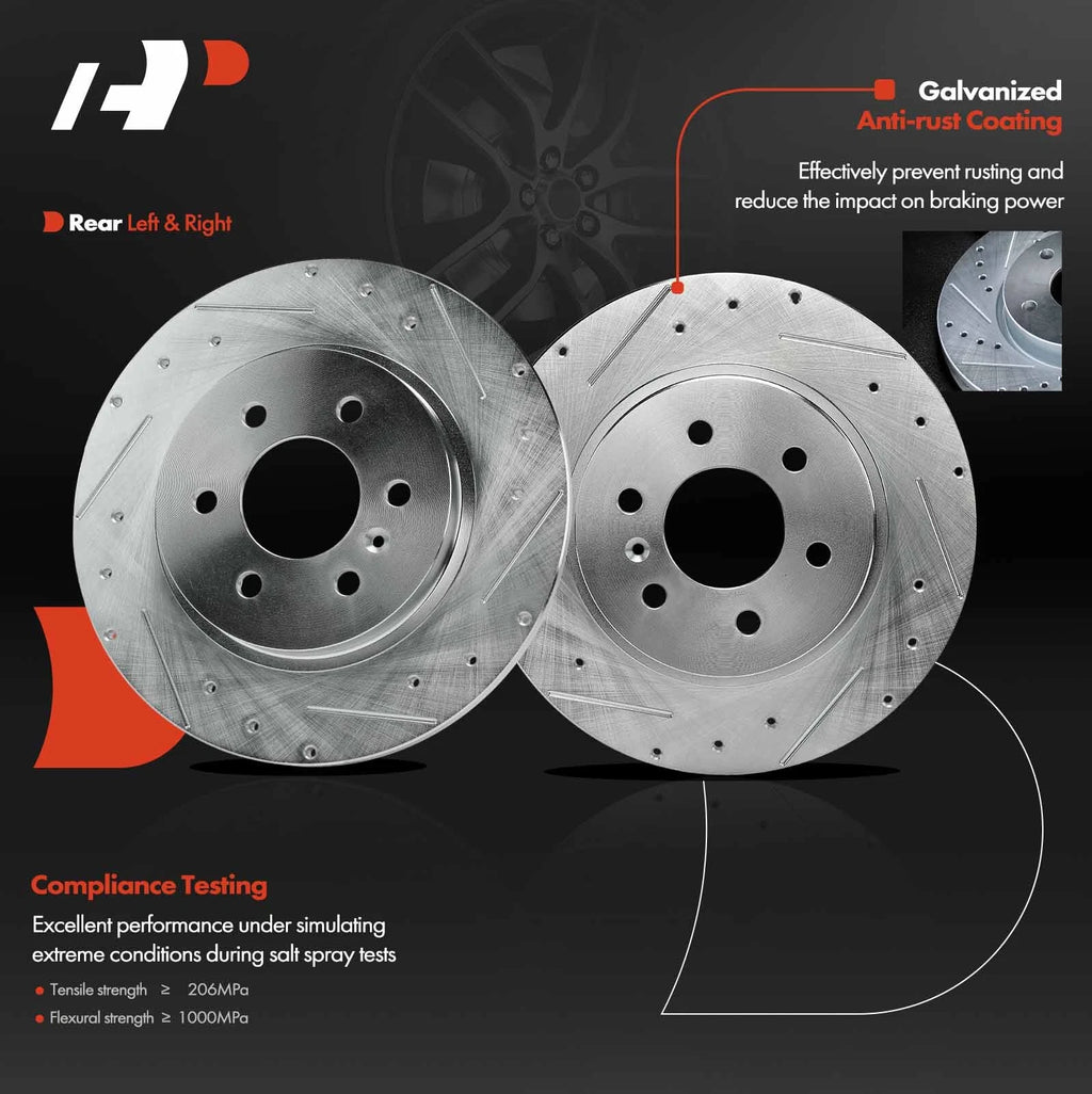 Drilled Brake Rotors for Chevrolet Uplander (2006–2009)