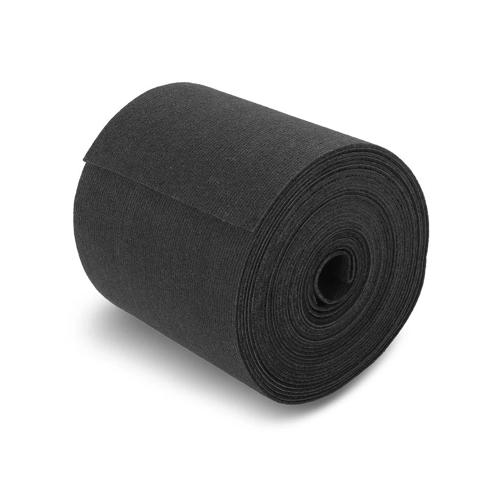 Ribbed Bunk Carpet for Marine Boat Trailer (9" x 50') - Black